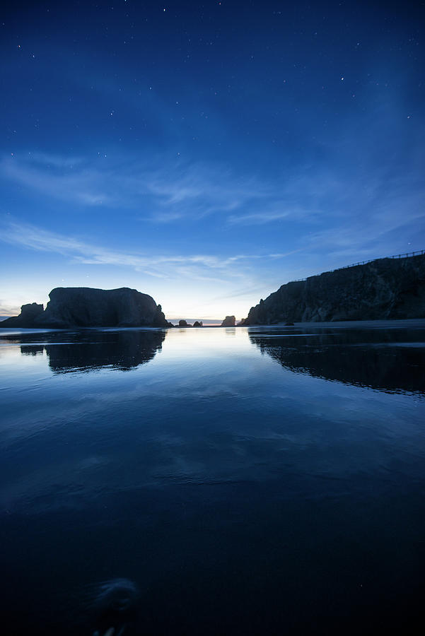 Symmetric View Of Bandon Beach During Sunrise Photograph by Cavan ...