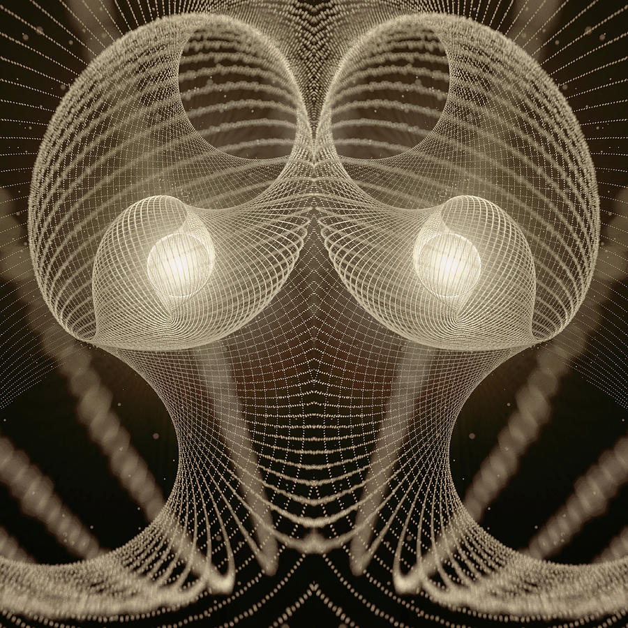 Symmetrical Curving Abstract Mesh Photograph by Ikon Images