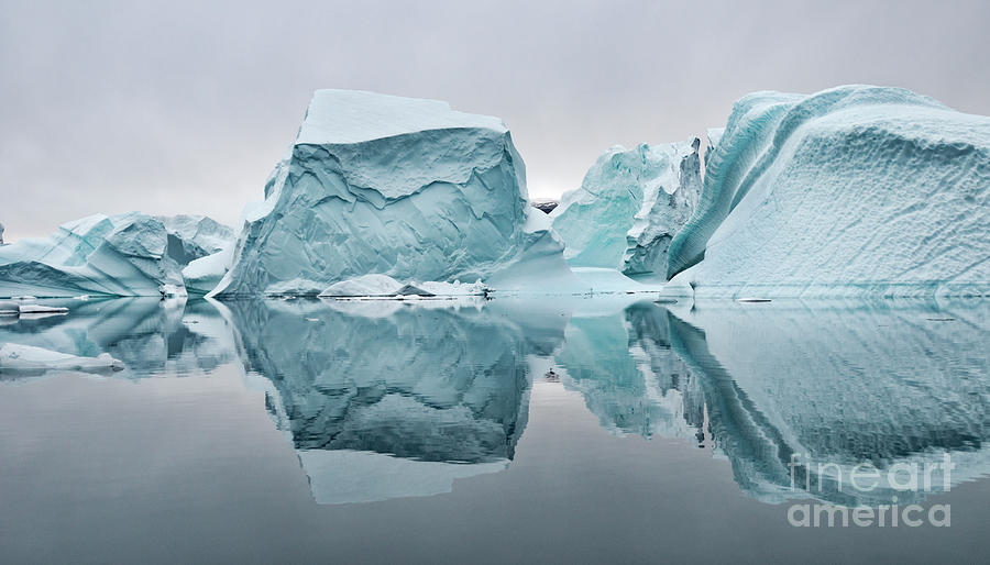 Symmetry Two. Reflections of Greenland Photograph by Richard Burdon