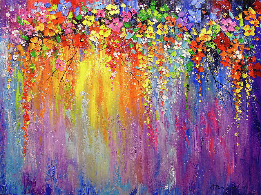 Symphony of flowers Painting by Olha Darchuk - Fine Art America