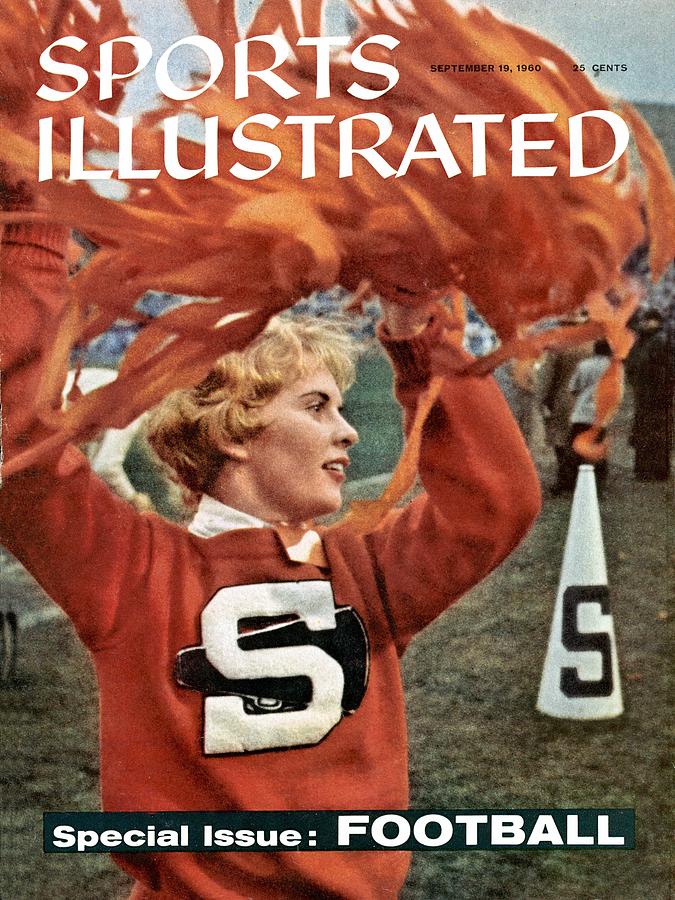 Syracuse Cheerleader Lois Goetz Sports Illustrated Cover Photograph by Sports Illustrated