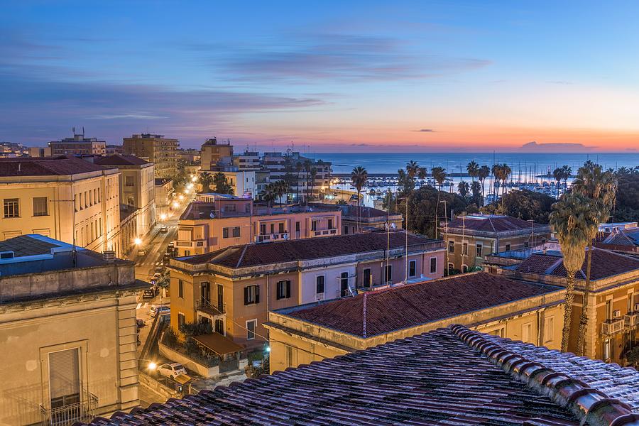 Syracuse Photograph - Syracuse, Sicily, Italy Rooftop View by Sean Pavone