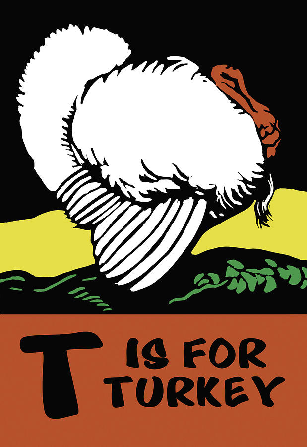 T is for Turkey Painting by Charles Buckles Falls