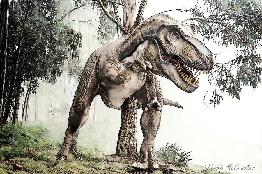 T-Rex Digital Art by Pennie McCracken