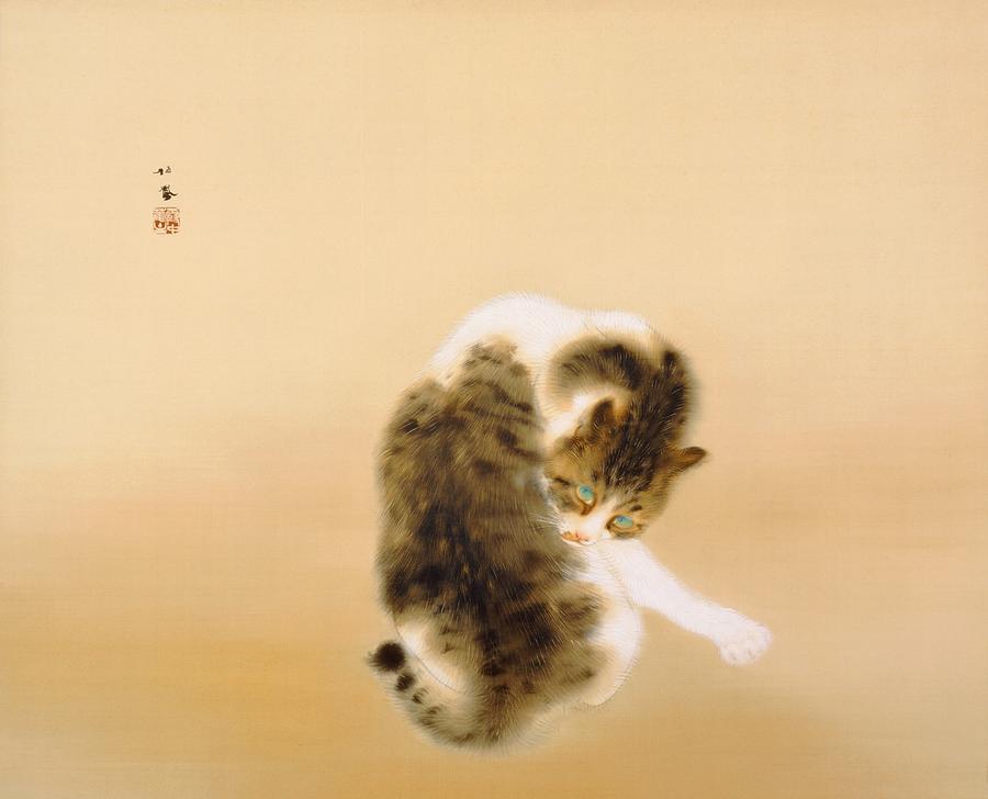 Tabby Cat - Digital Remastered Edition Painting by Takeuchi Seiho