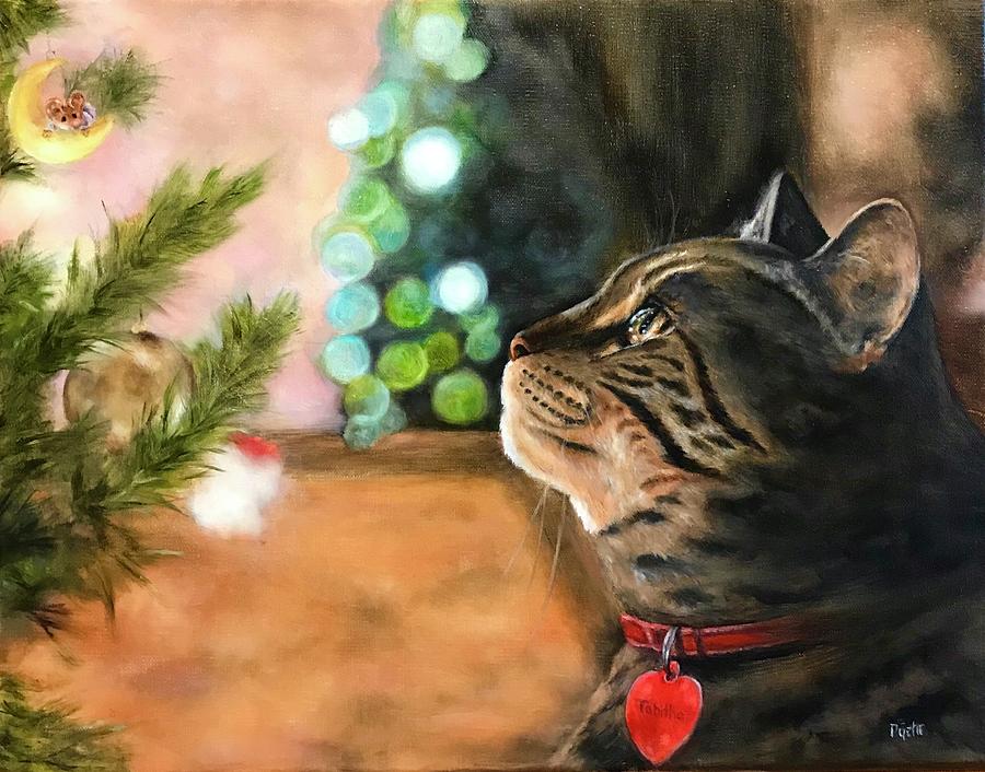 Tabithas Christmas Painting by Dr Pat Gehr