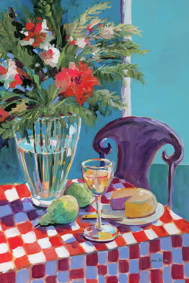 Vase Painting - Table For One by Jane Slivka