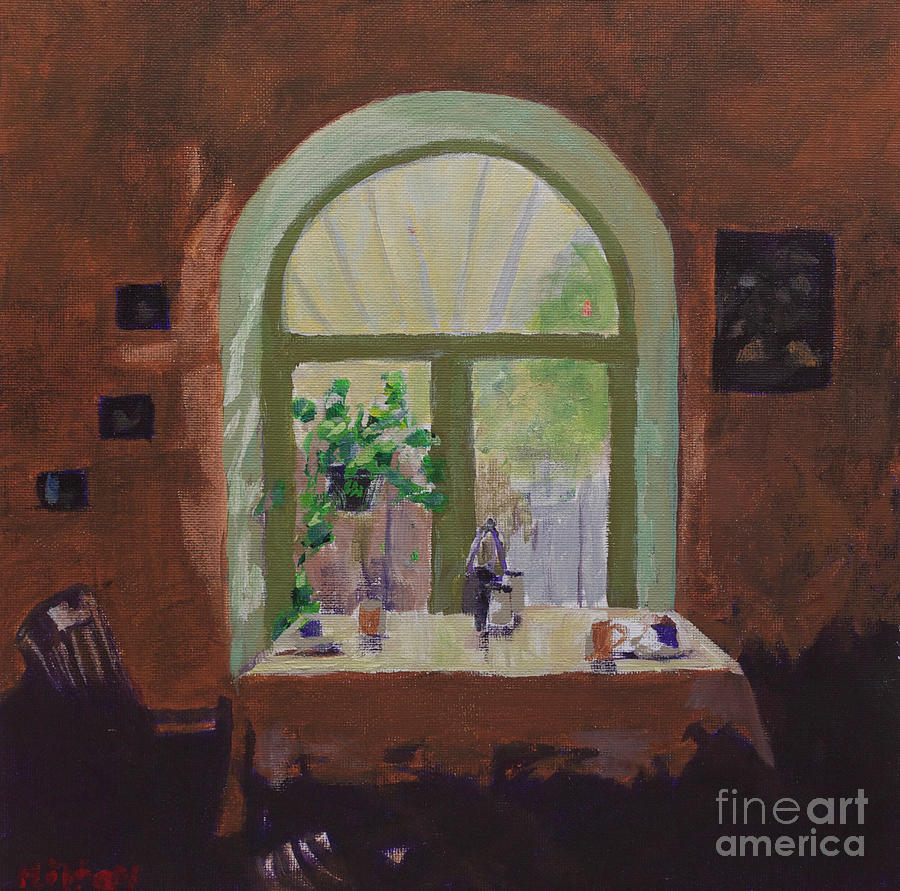 Contemporary Painting - Table For Two by Hilton McLaurin Contemporary Painting - Table For Two by Hilton McLaurin