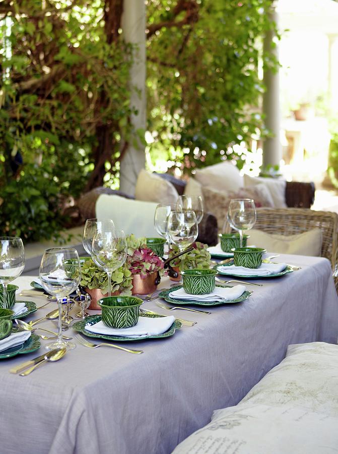 Table Set For Guests Photograph by Great Stock!