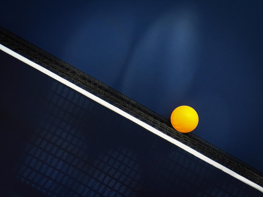 Table Tennis Abstract Photograph by Jacqueline Hammer