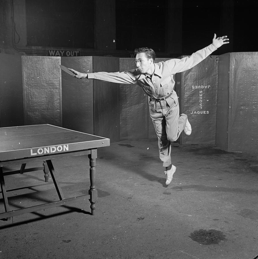 Table Tennis Photograph by Bert Hardy