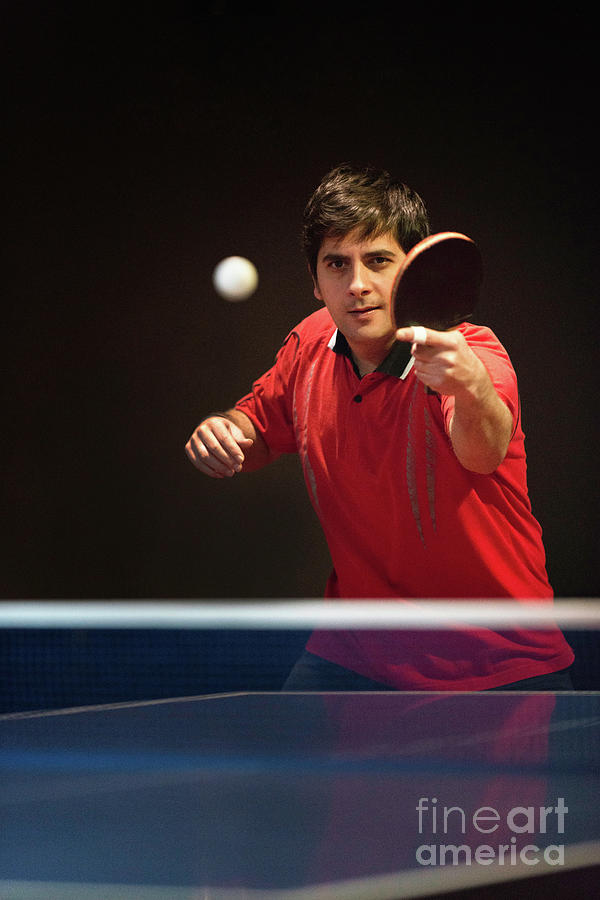 Table Tennis Photograph by Microgen Images/science Photo Library