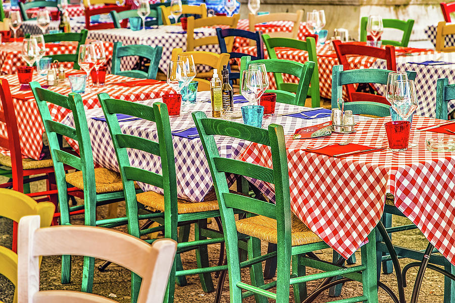 tables in Italian restaurant Photograph by Vivida Photo PC