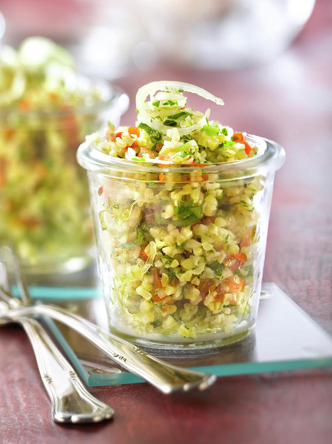 Taboule De Boulghour Au Persil Bulghur Tabbouleh With Parsley ...