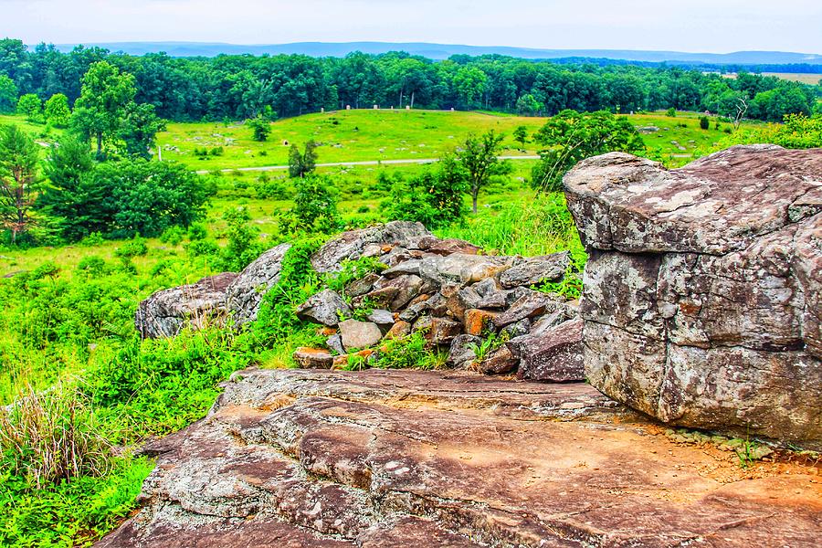 Gettysburg Battlefield Photograph - Tactical View by Bill Rogers