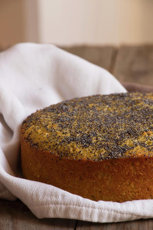 Tahini Cake With Poppy Seeds Photograph by Alice Del Re
