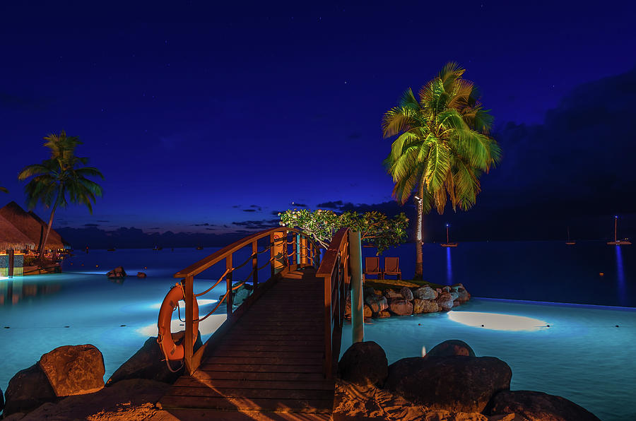 Tahitian Nightscape Photograph by Scott McGuire
