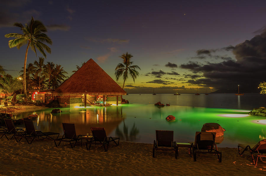Tahitian Twilight Photograph by Scott McGuire