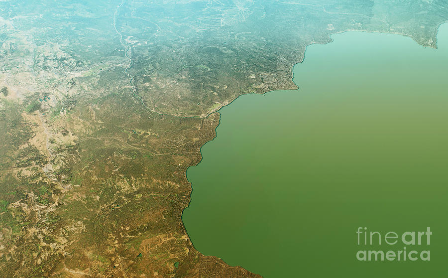 Tahoe City Digital Art - Tahoe City 3D Render Topographic Map Aerial View by Frank Ramspott Tahoe City Digital Art - Tahoe City 3D Render Topographic Map Aerial View by Frank Ramspott