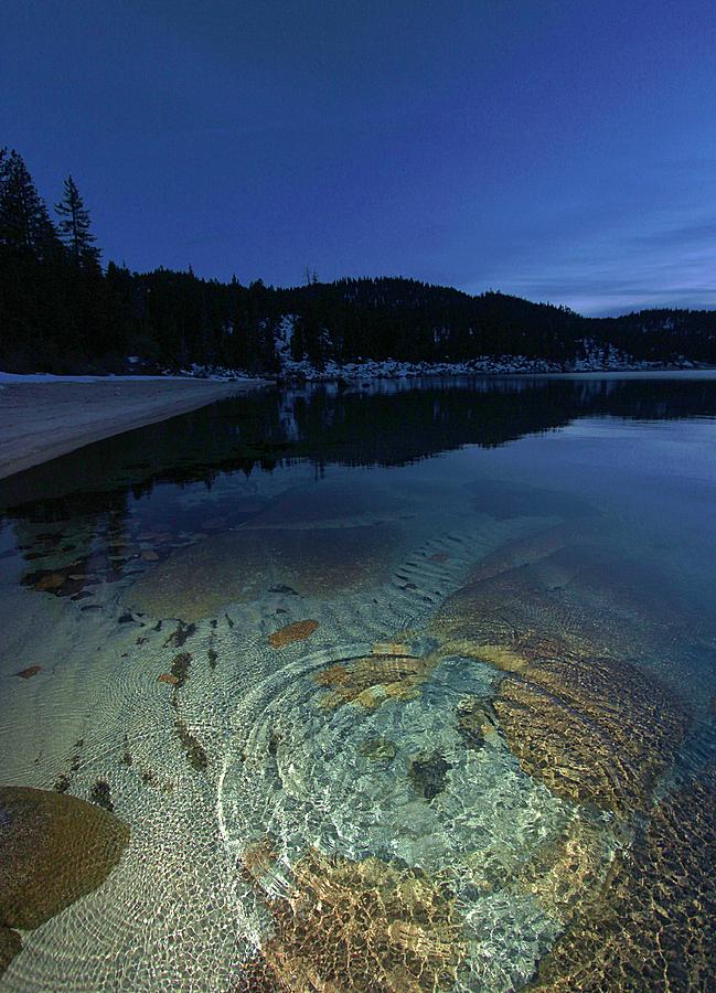 Tahoe Twilight Ripples Photograph by Sean Sarsfield