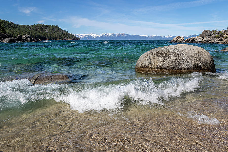 Tahoe Waves Photograph by Gary Geddes