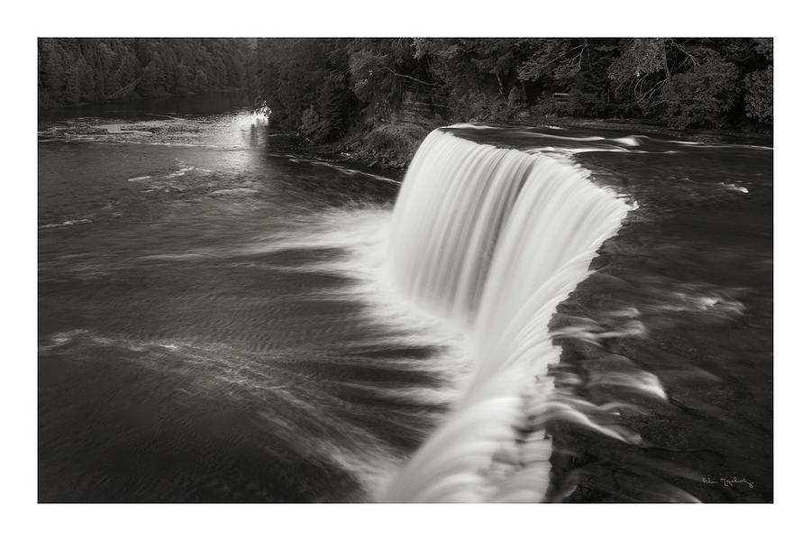 Black And White Photograph - Tahquamenon Falls Michigan I Bw by Alan Majchrowicz
