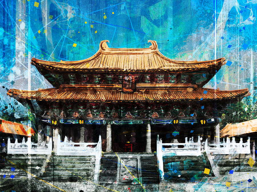 Taichung Confucian Temple Digital Art by Andrea Gatti