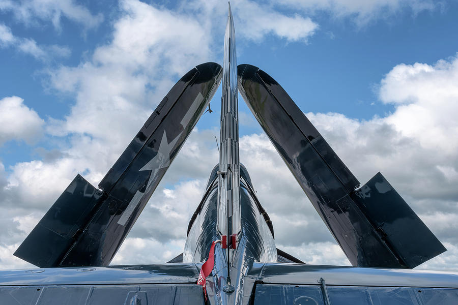 Tail of the Corsair Photograph by Chris Buff