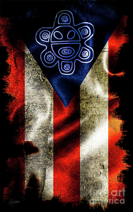 Taino Flag Digital Art by Henry Hodgson