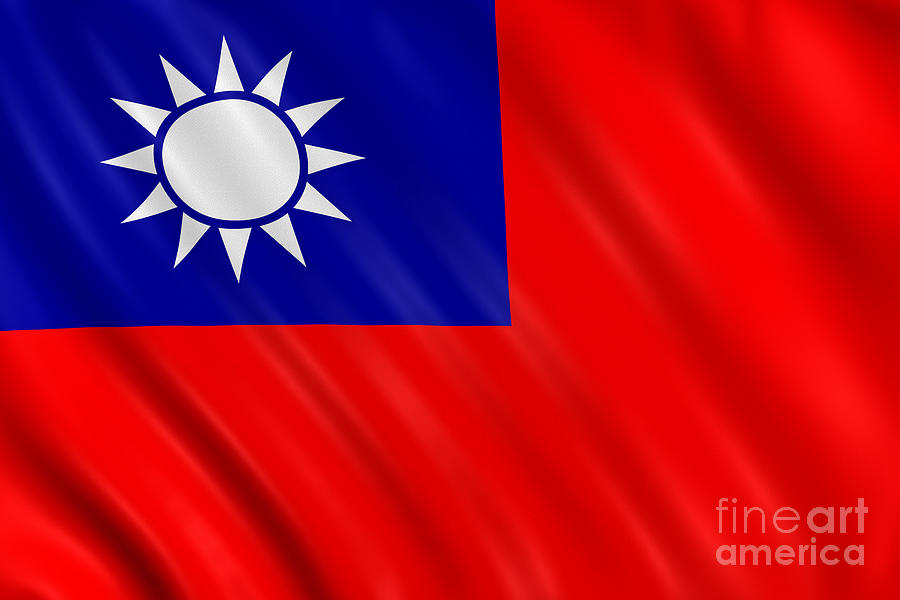 Taiwan Flag Photograph by Visual7