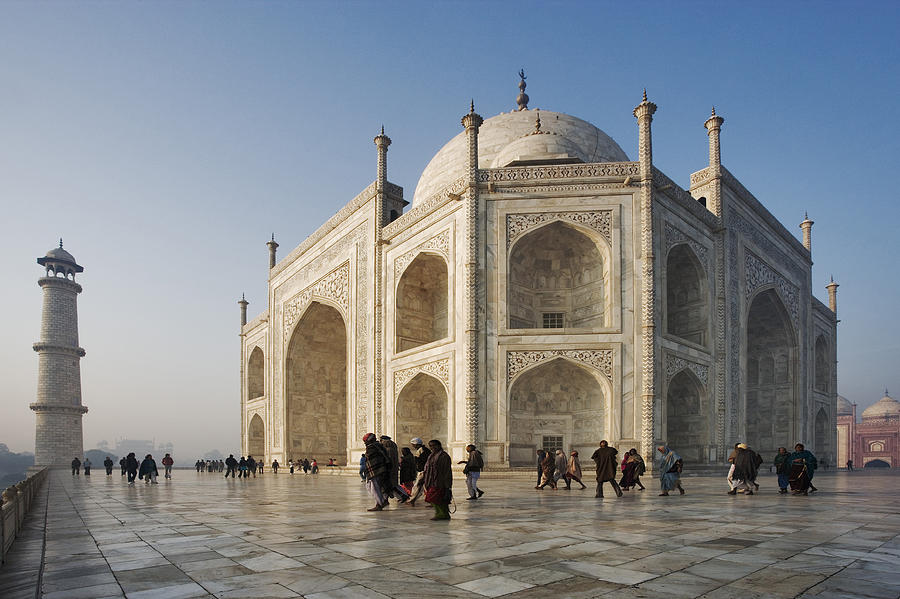 Taj Mahal, A Mausoleum Of White Marble Photograph by Martin Harvey