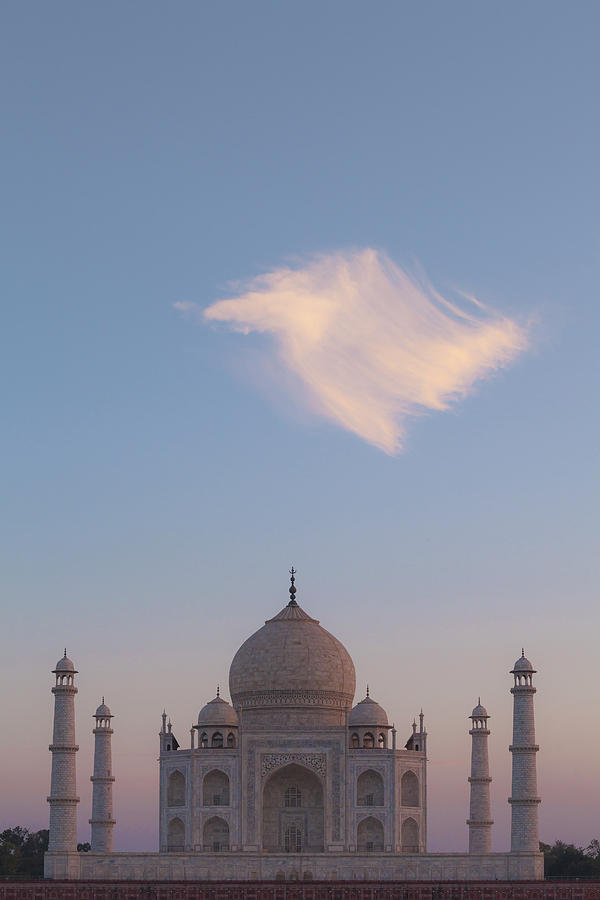 Taj Mahal At Sunset Photograph by Maria Heyens