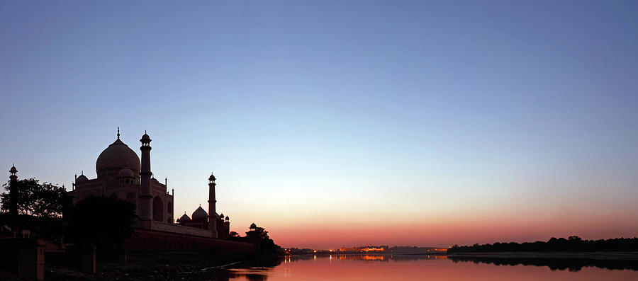 Taj Mahal In Agra At Sunset Photograph by Greenlin
