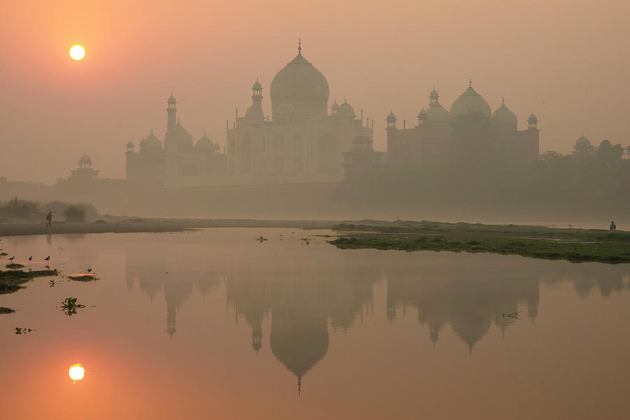 Taj Mahal, India Digital Art by Manfred Bortoli