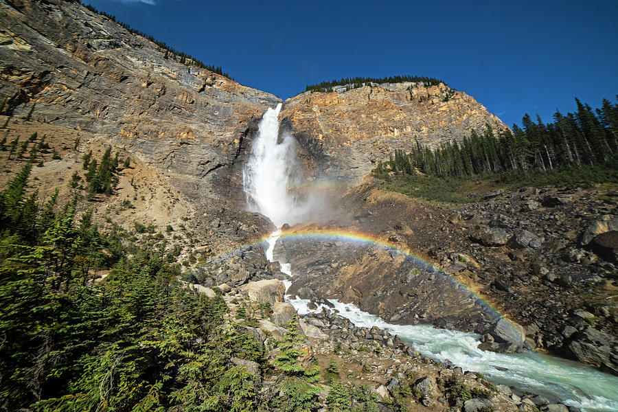 Takakkaw Falls rainbow Yoho National Park Banff British Columbia Canada Photograph by Toby McGuire