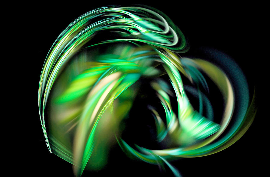 Take Me Beyond Fractal Art Green Digital Art by Don Northup