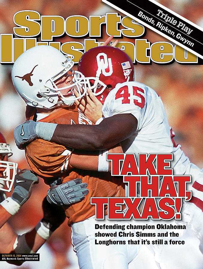 Take That Texas Defending Champion Oklahoma Showed Chris Sports Illustrated Cover Photograph by Sports Illustrated