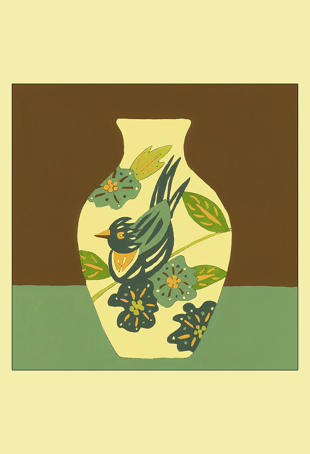 Jug Painting - Take Wing In Blue I by Vision Studio