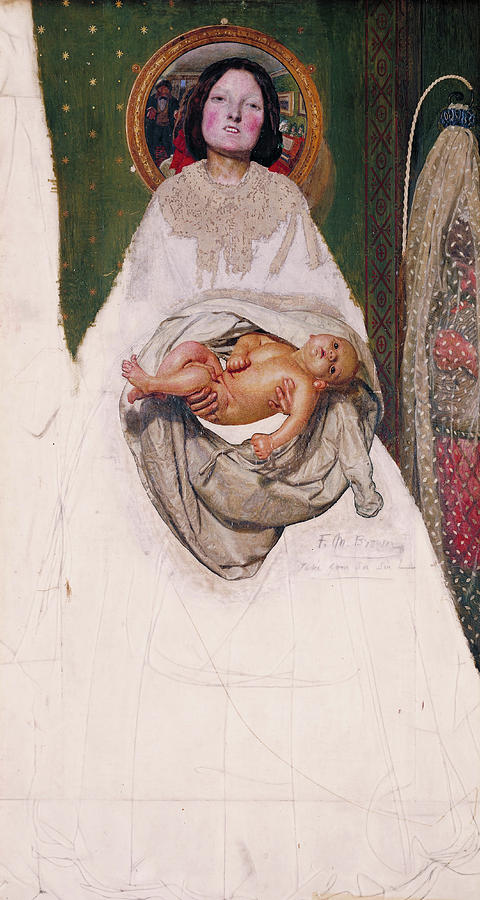 Ford Madox Brown Painting - Take Your Son, Sir, 1851 by Ford Madox Brown Ford Madox Brown Painting - Take Your Son, Sir, 1851 by Ford Madox Brown