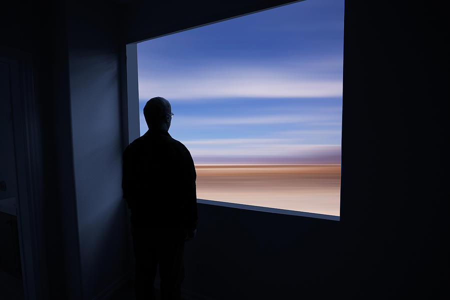 Altered Photograph - Taking In A Blurred Expanse by Ron Jones