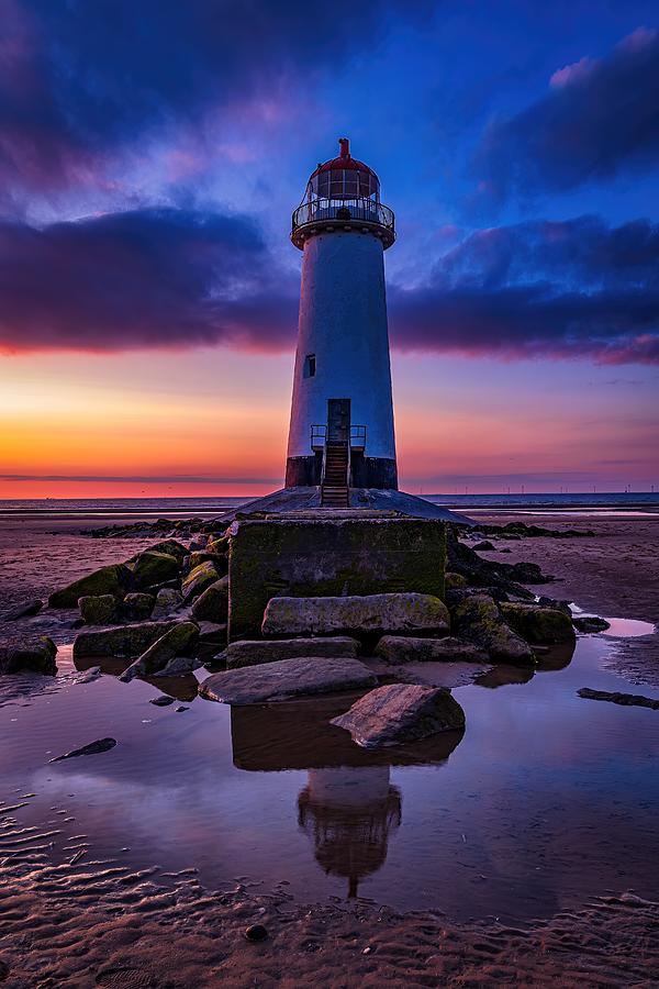 Sunset Photograph - Talacre Sunset by Mike Mcmahon
