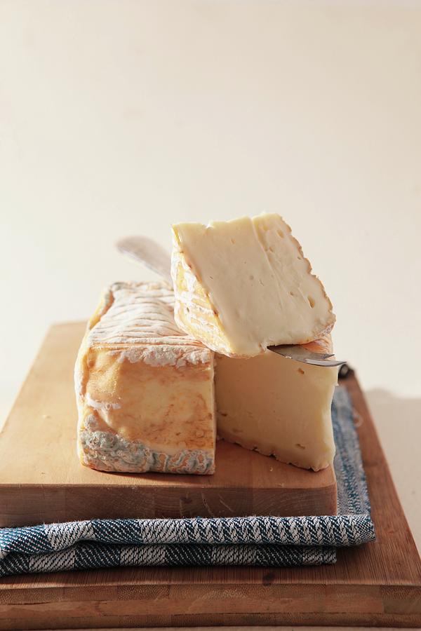 Taleggio a Soft Cheese From Northern Italy Photograph by Reculez, Francine
