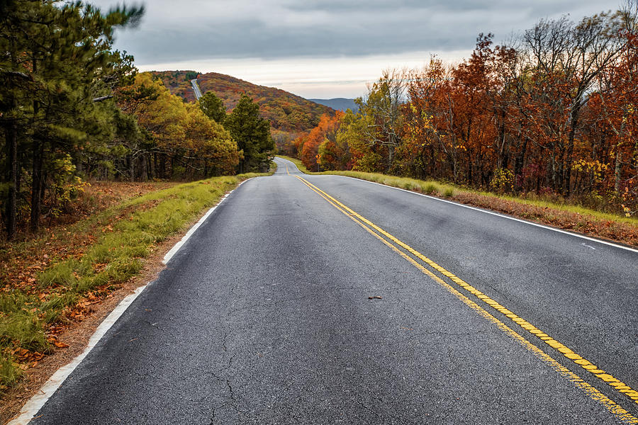 Talimena Scenic Drive Through Autumn Ouachita Mountain Landscapes