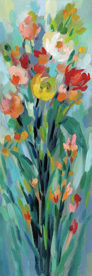 Flower Painting - Tall Bright Flowers I by Silvia Vassileva