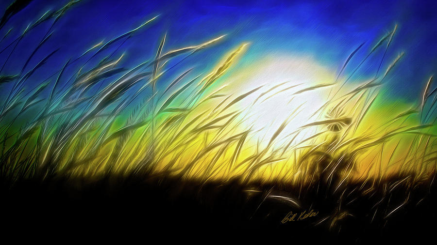 Sunset Photograph - Tall Grass - Artistic by Bill Kesler