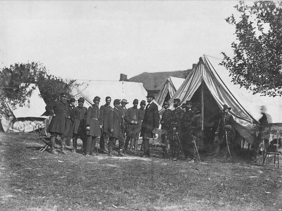 Tall Man in Top Hat Visits Antietam Painting by Alexander Gardner ...