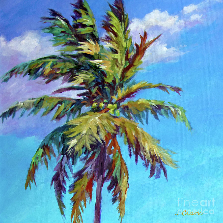 Tall Palm Square Painting