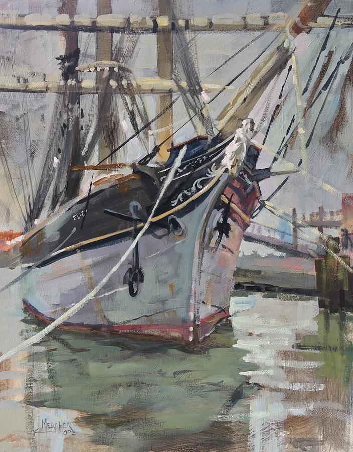 Tall Ship Elissa Painting