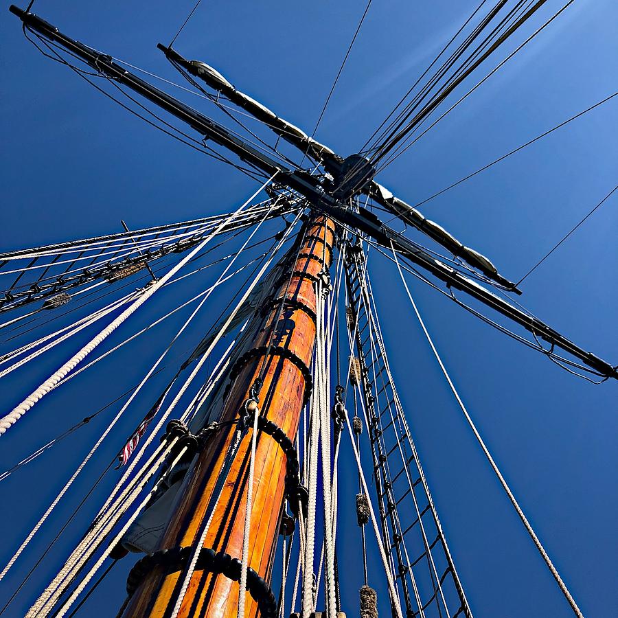 Tall Ship Mast  Photograph by Jori Reijonen