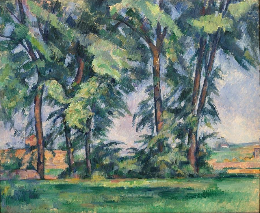 Tall Trees at the Jas de Bouffan 1883 Painting by Paul Cezanne Paintings